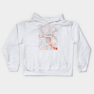 Bratislava, Slovakia City Map Typography - Bohemian Kids Hoodie